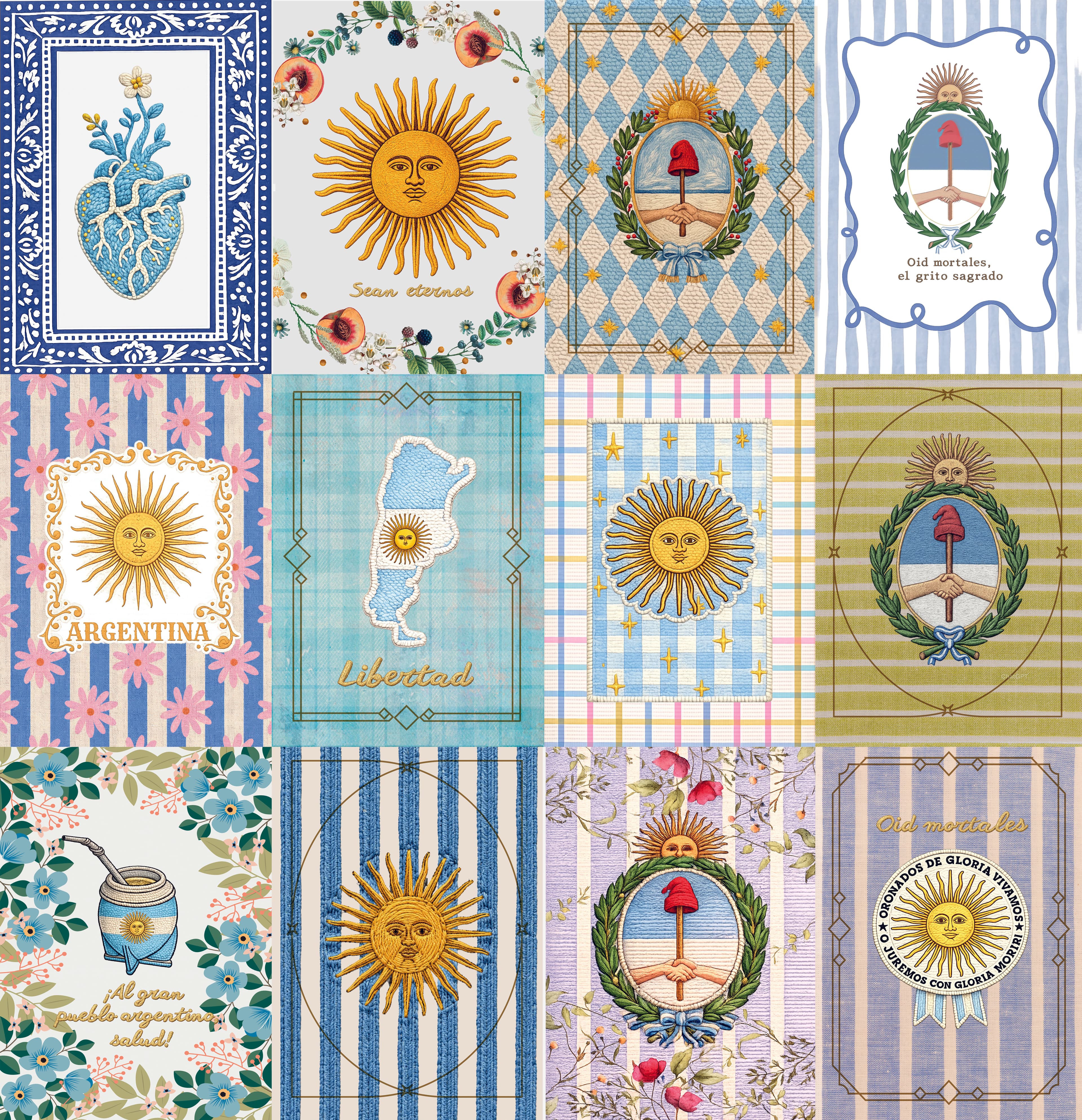 SETS PARA SUBLIMAR REPASADORES ARG